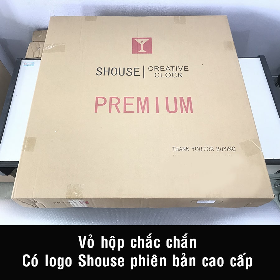 Vỏ hộp chắc chắn có logo Shouse