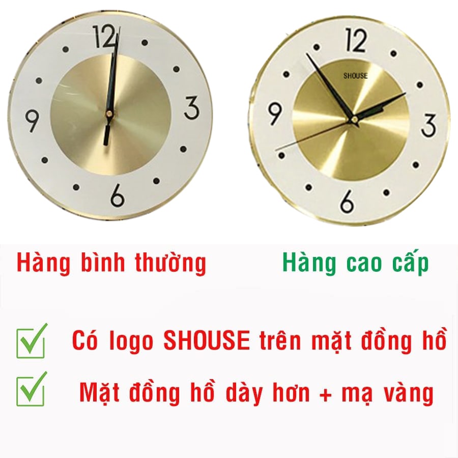 Sự khách biệt của mặt đồng hồ Shouse