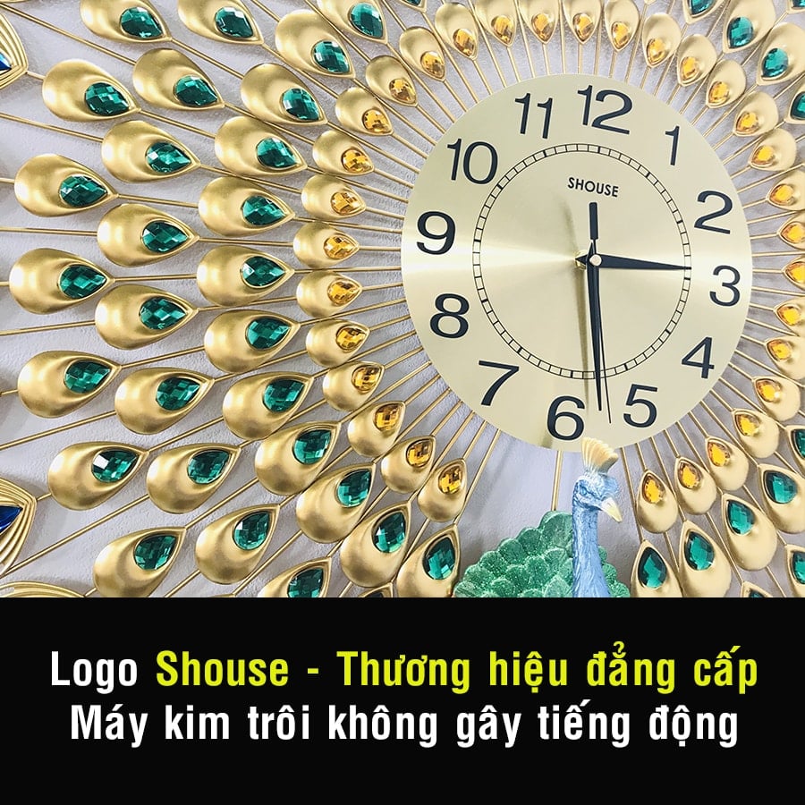 Mặt đồng hồ Shouse được thiết kế tỉ mỉ, có logo thương hiệu Shouse