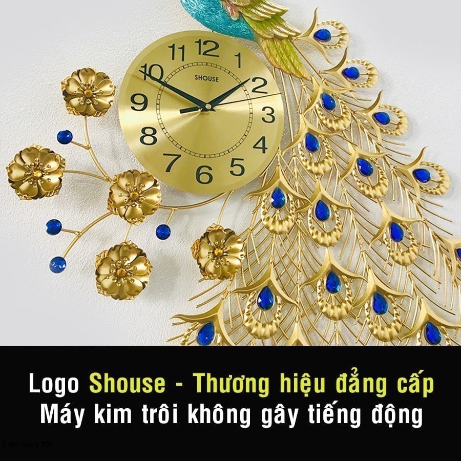 Đồng hồ treo tường có logo Shouse