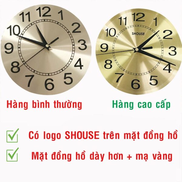 Phân biệt đồng hồ treo tường cao cấp