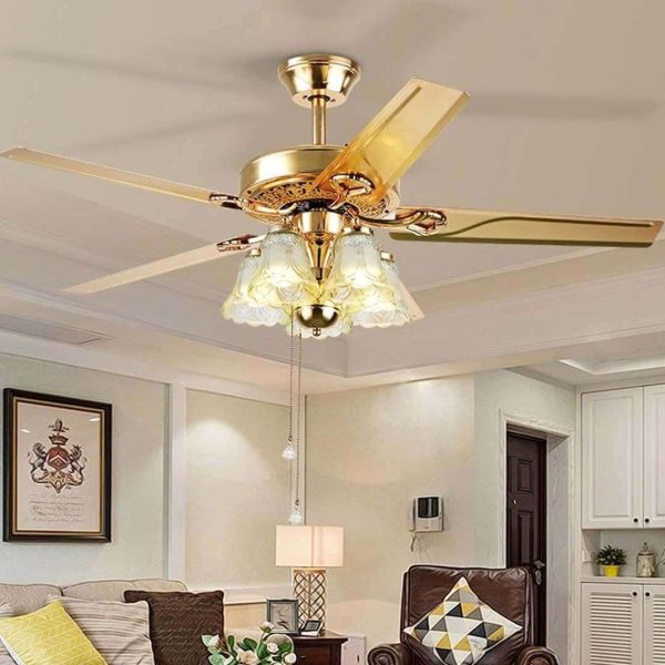 Quạt trần trang trí D55-24K